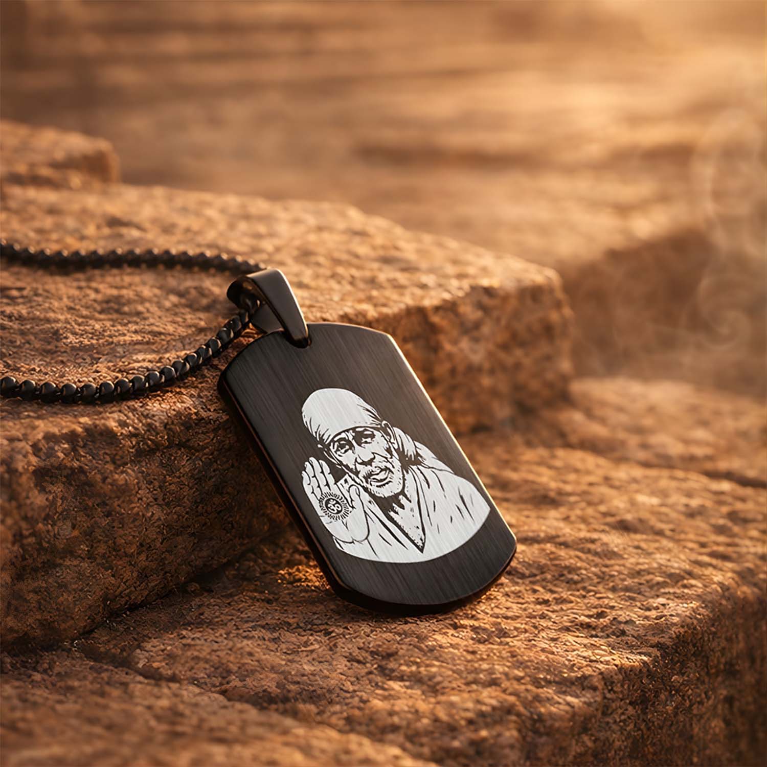 Sai Baba Tag Necklace
