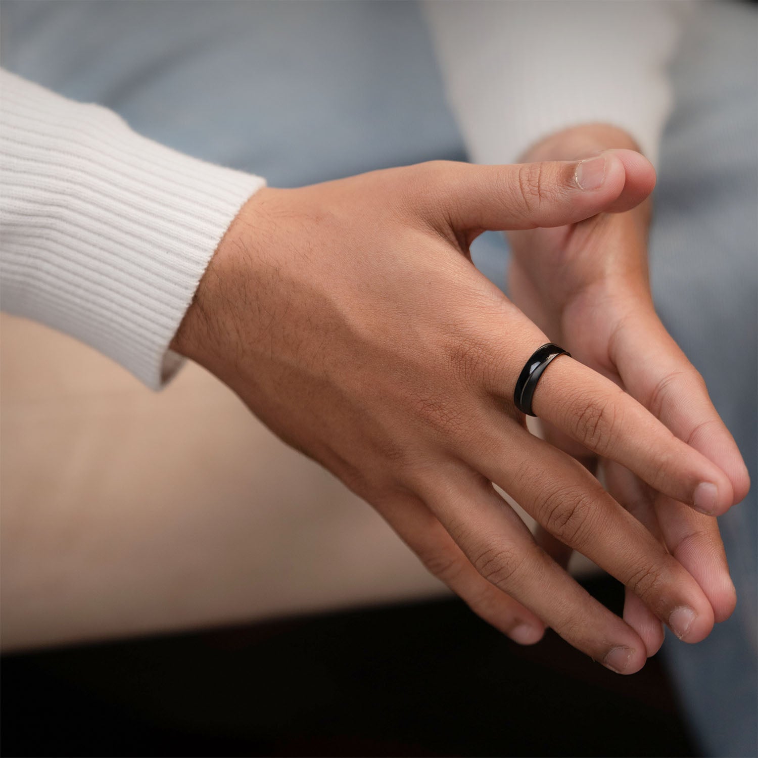 Cinder Band Ring Black