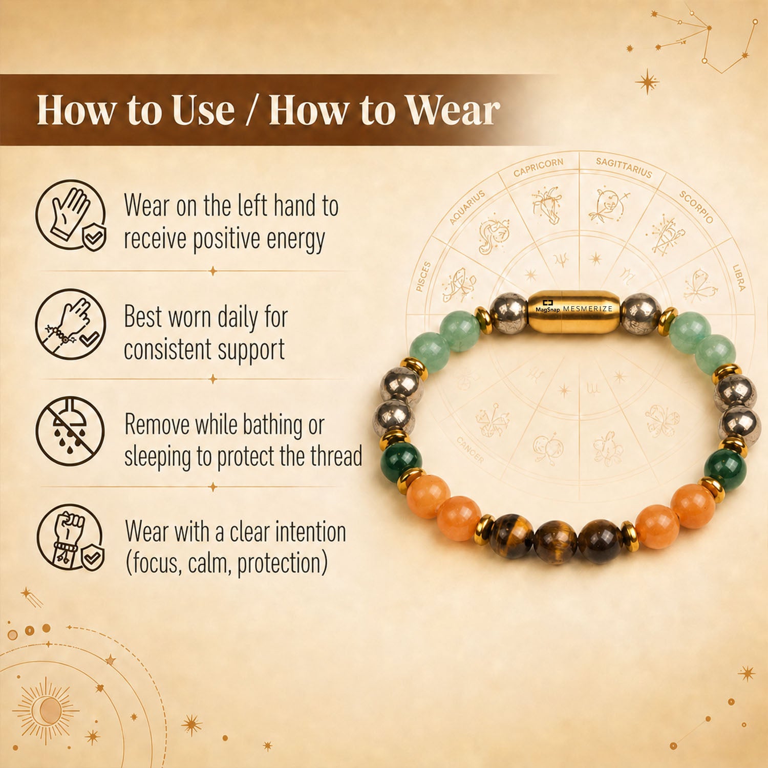 Dhanyog Natural Stone Bracelet MagSnap2