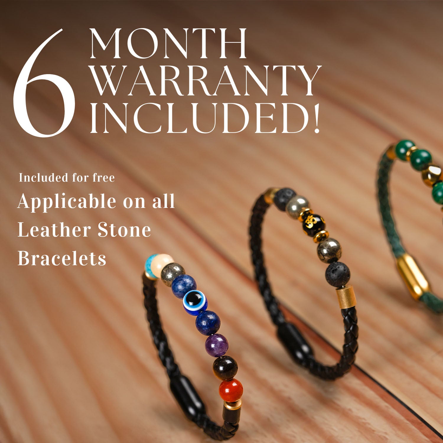 9 Chakra NeoLeather Bracelet With MagSnap2