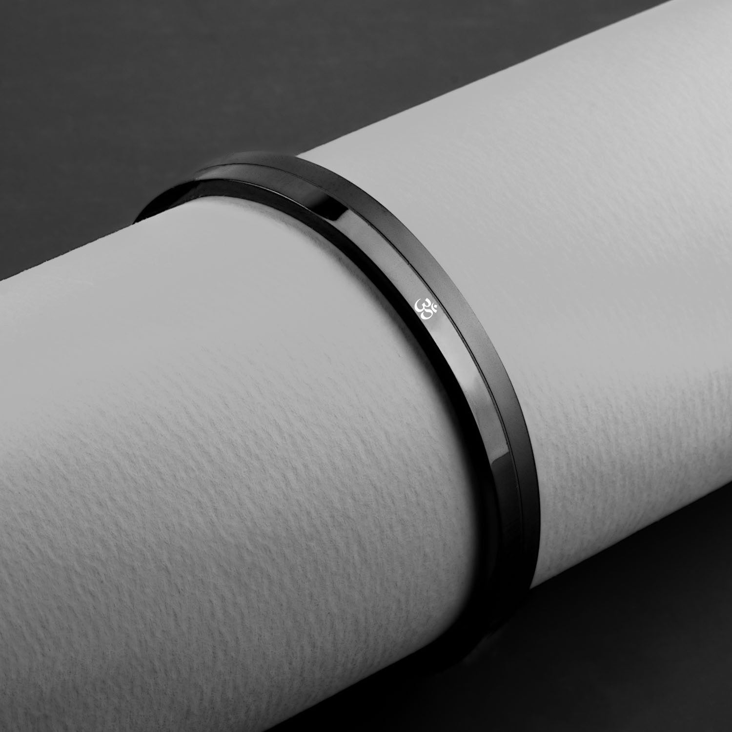 Black Om Kada Bracelet