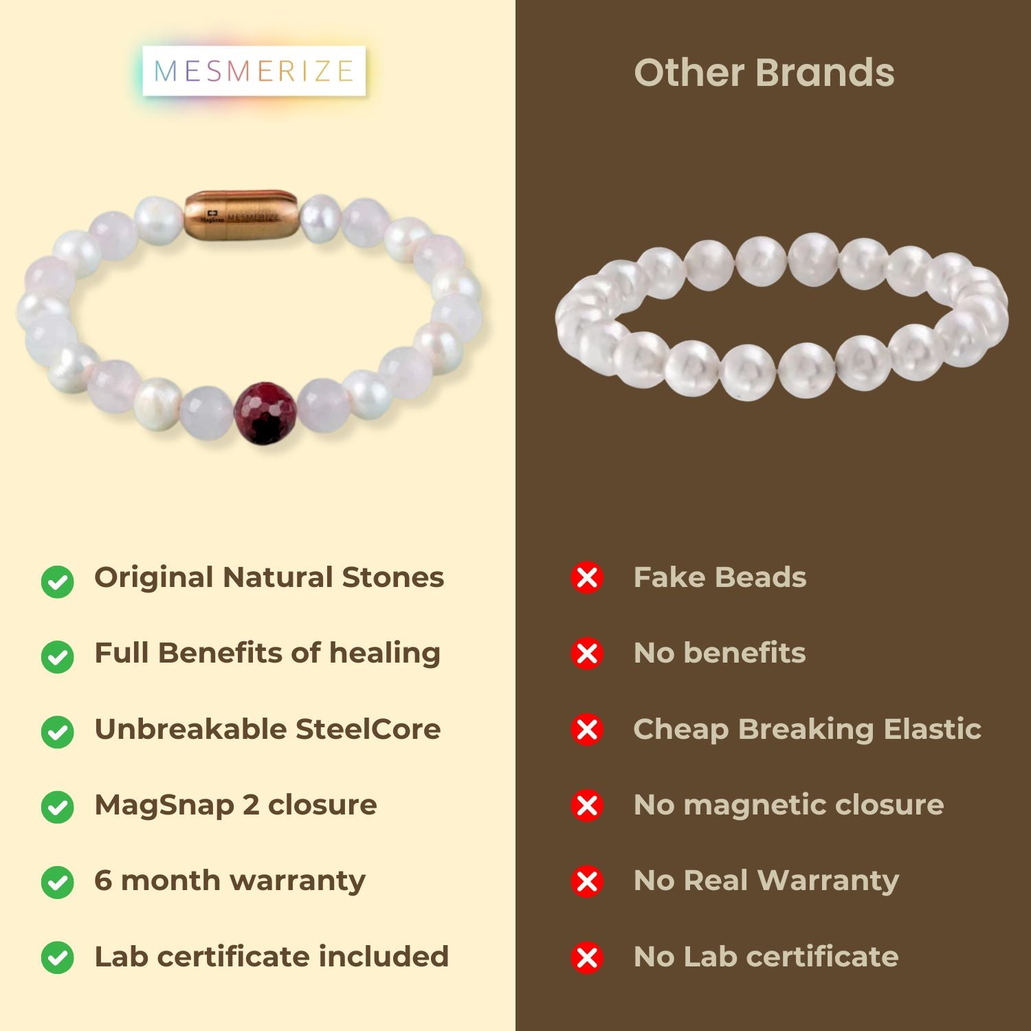 Beauty Pearl Natural Stone Bracelet With MagSnap2