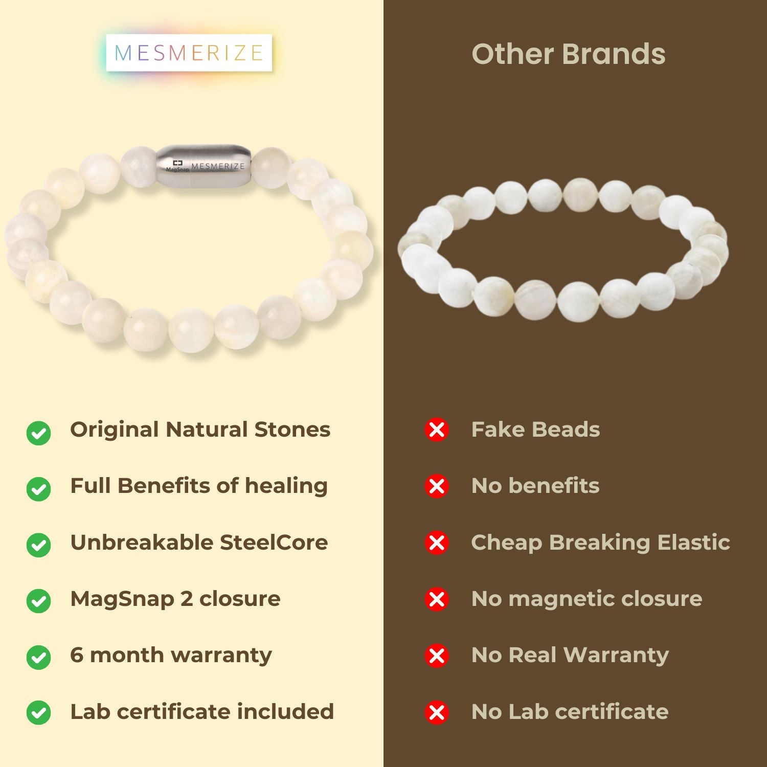 Mystic Aura Moonstone Natural Stone Bracelet With MagSnap2