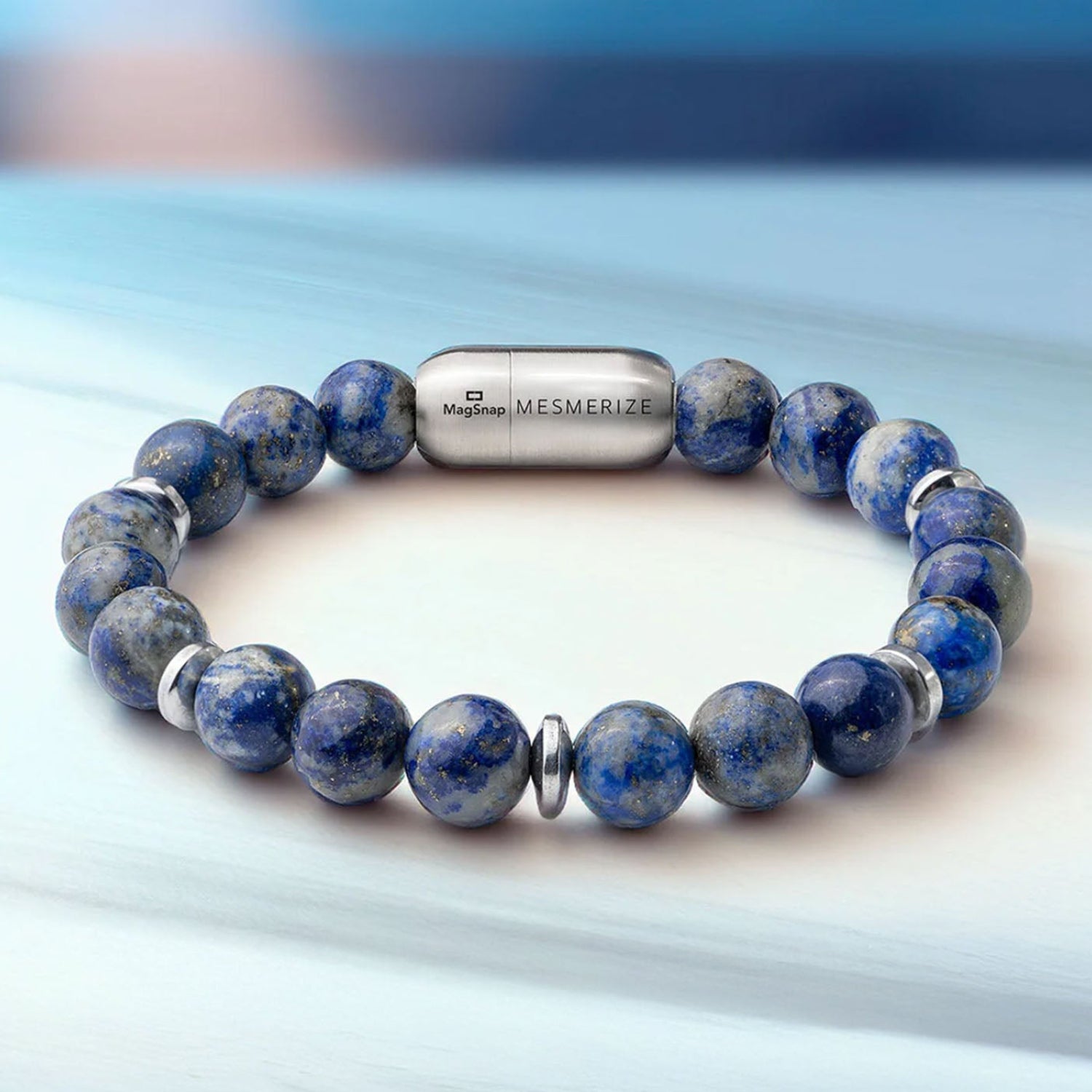Natural Stone Jewellery Wisdom Lapis Natural Stone Bracelet with Magsnap