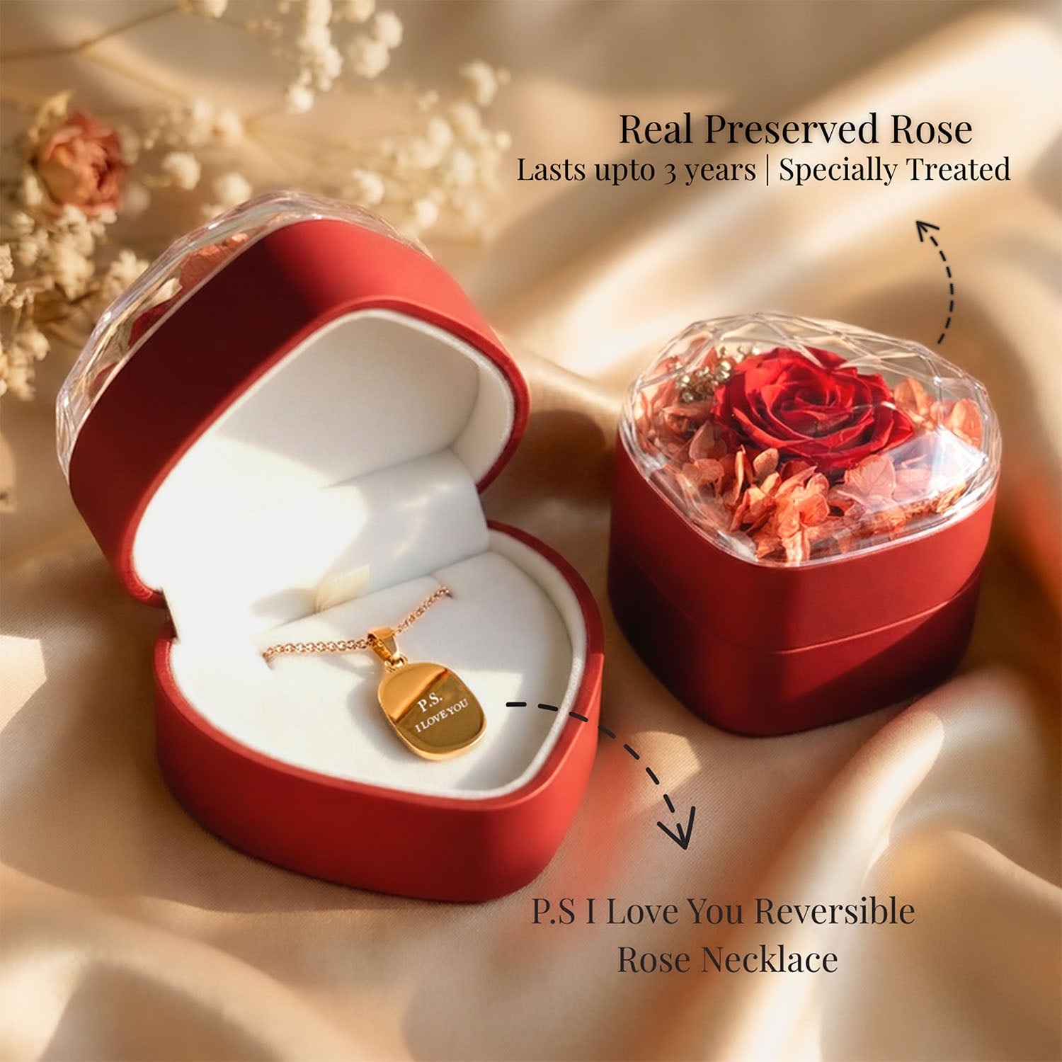 Bell Rose Gold Necklace