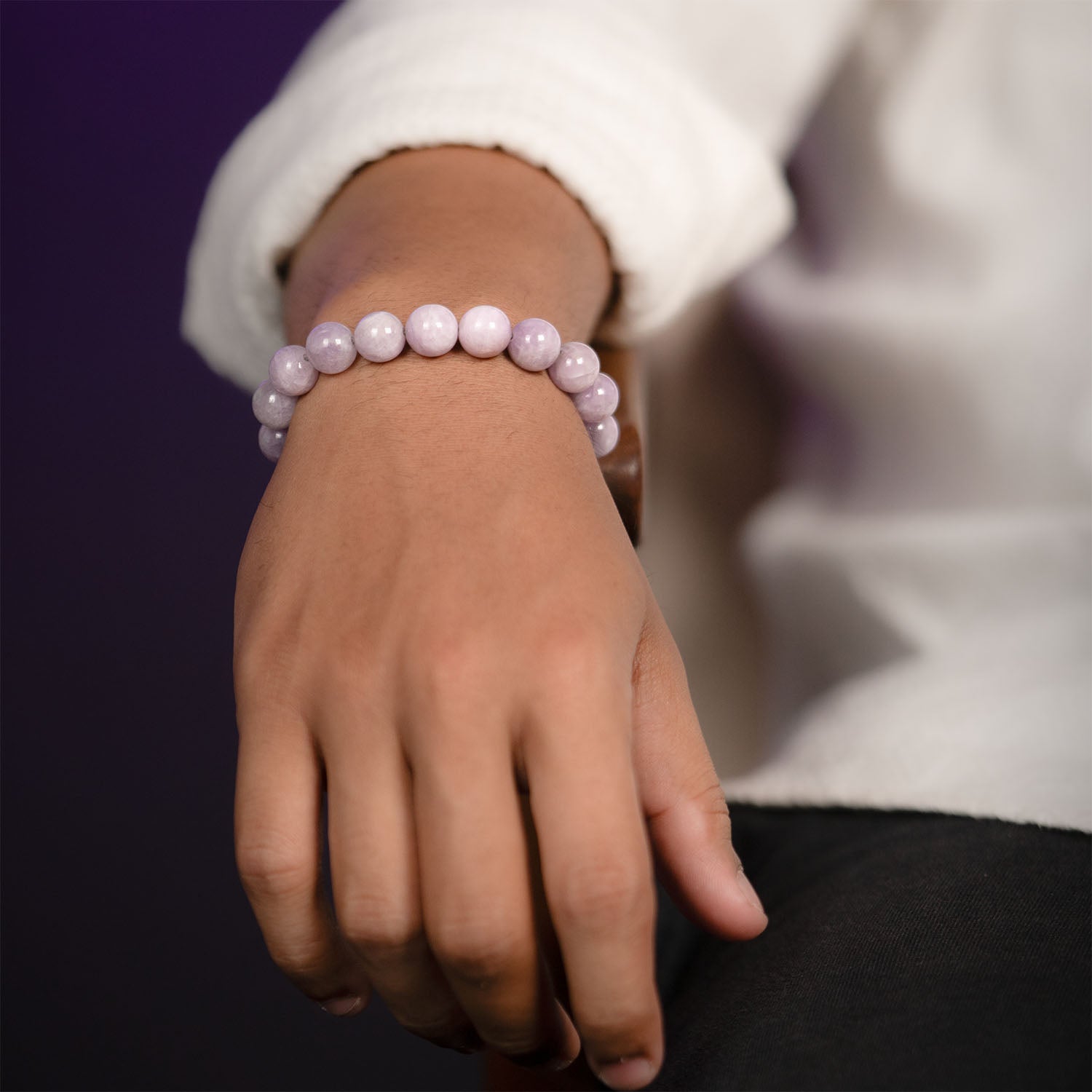 Nurturing Kunzite Natural Stone Bracelet With MagSnap 2