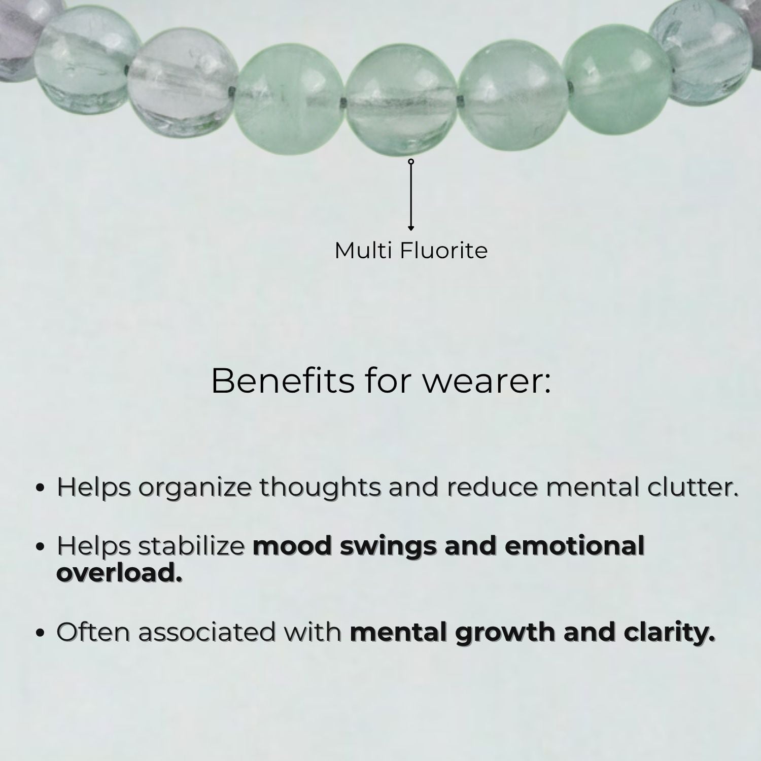 Opulent Multi Fluorite Natural Stone Bracelet 