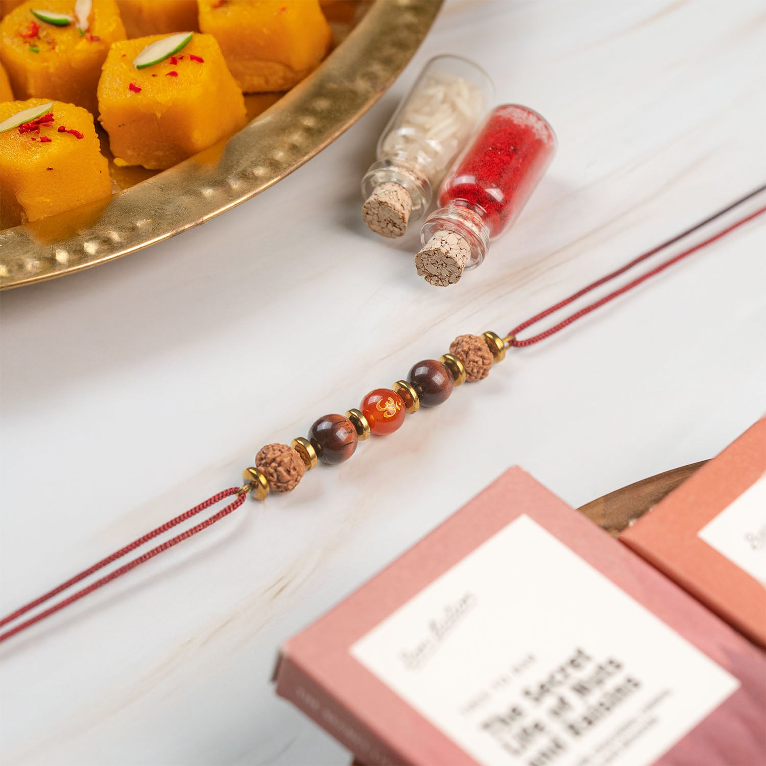 Spiritual Om Rudraksha Rakhi