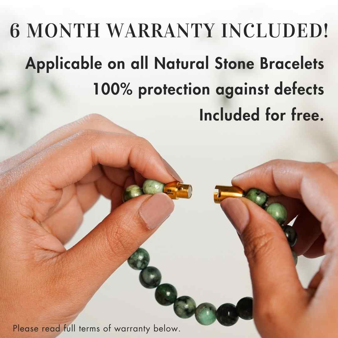 Sacred Saffordite (Chintamani) Natural Stone Bracelet with Magsnap2