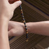 Non Personalised Chakras Natural Stone Couple Bracelets with Magsnap 2