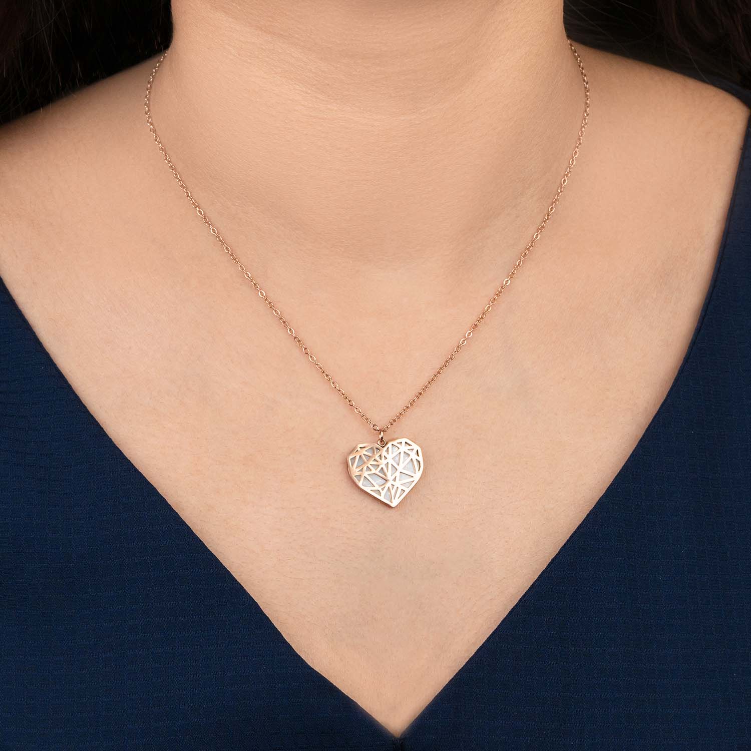 W Premium Jewellery Necklace Polyheart Combo